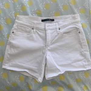 Joe’s white jean shorts size W 28, wore once, like new condition